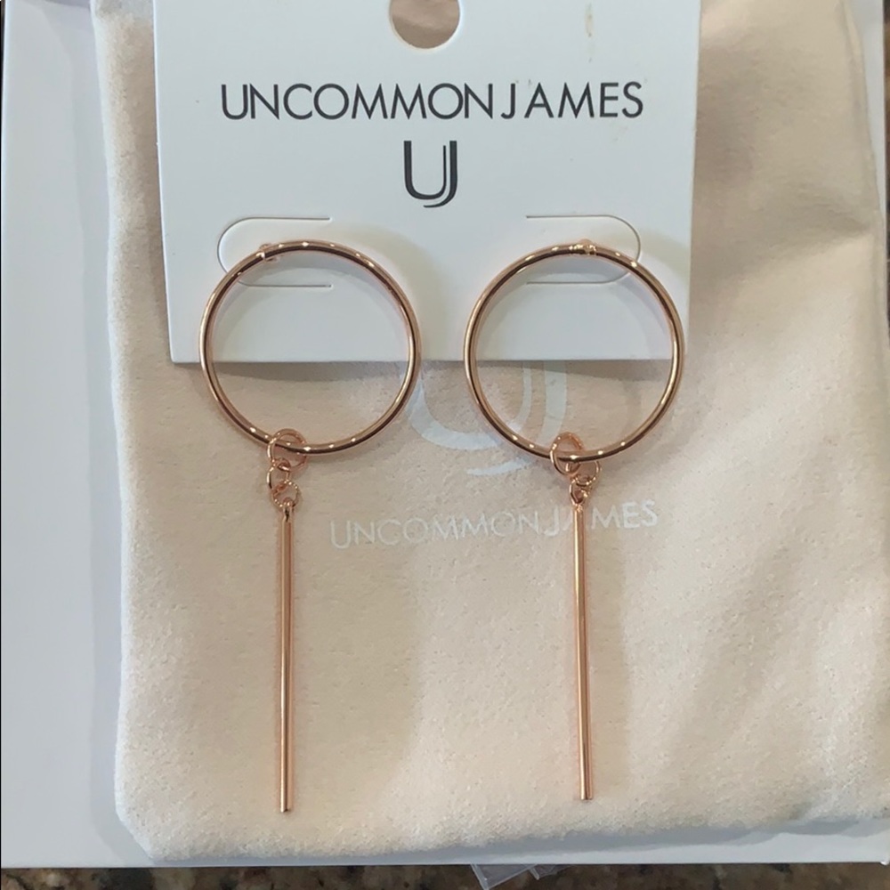 NWOT Uncommon James rose gold earrings